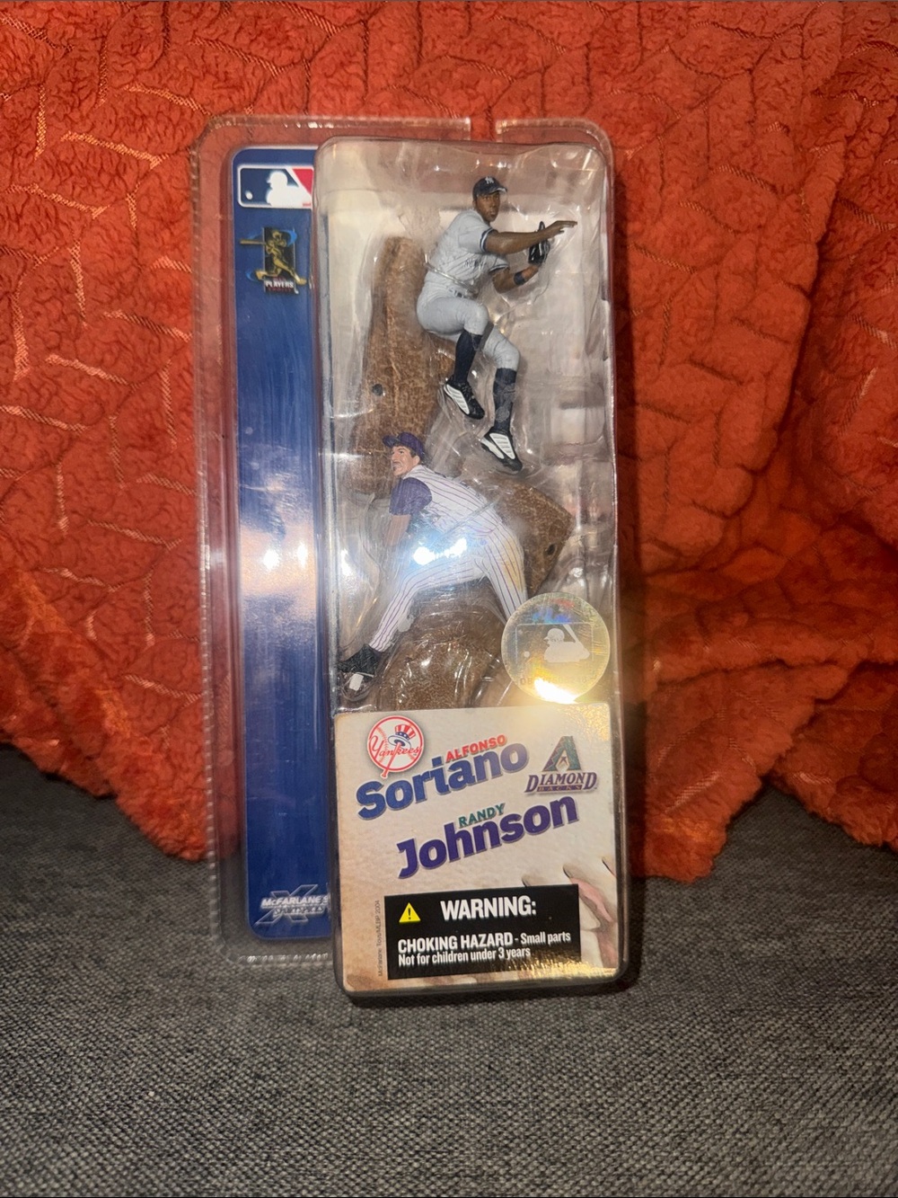 Vintage 2004 McFarlane MLB 3" Mini Series 1 Alfonso Soriano & Randy Johnson 2-Pa